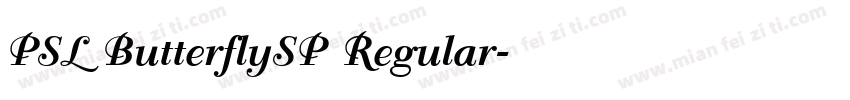PSL ButterflySP Regular字体转换